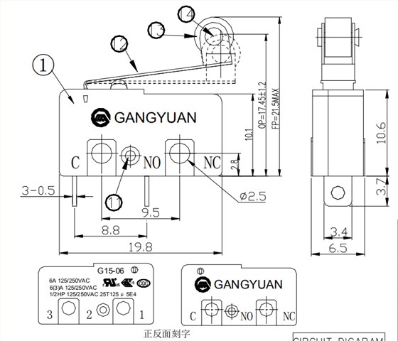 微動開關(guān)G15-06SN05-50-1118