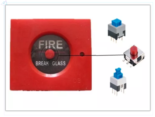 火警報(bào)警器輕觸開(kāi)關(guān)