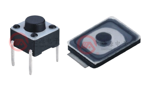 貼片式及插件式輕觸開關(guān)區(qū)別和用途--港源電子