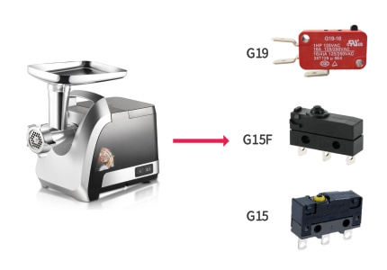 港源電子|專為絞肉機(jī)打造的微動(dòng)開關(guān)解決方案 港源電子|專為絞肉機(jī)打造的微動(dòng)開關(guān)解決方案