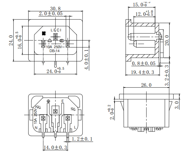 DB-14-3P33尺寸圖