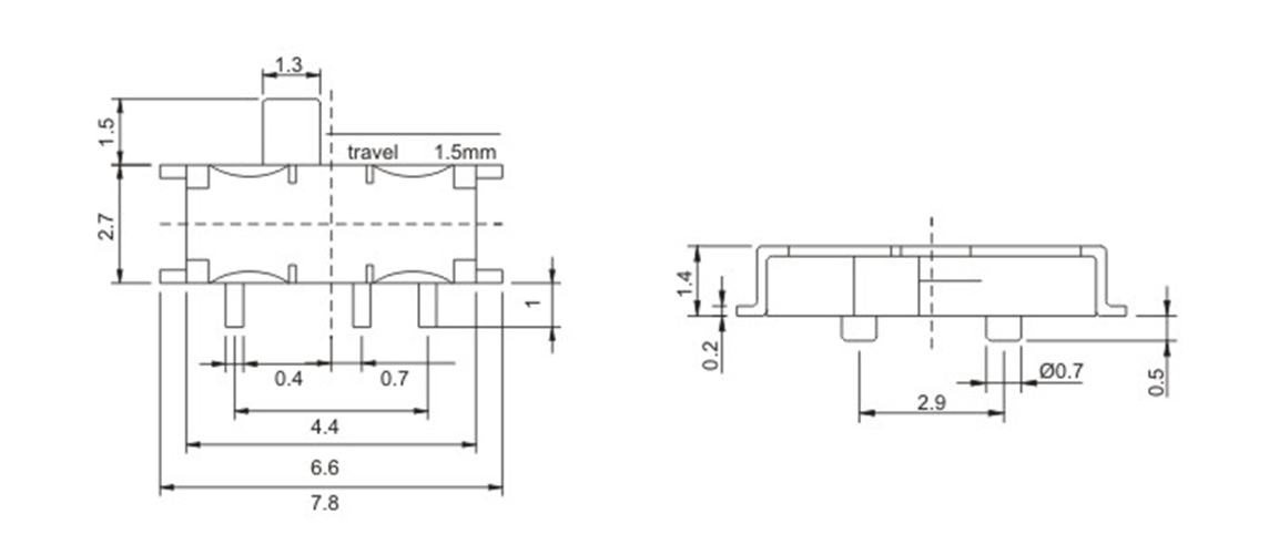 撥動(dòng)開(kāi)關(guān)圖紙